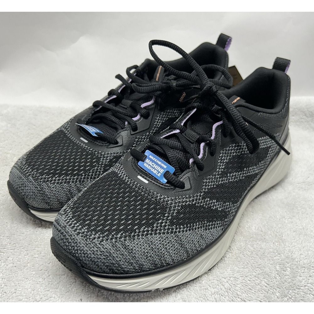 Sketchers Womens Size 11 Black Edgeride Power Flow Relaxed Fit Athletic Shoes